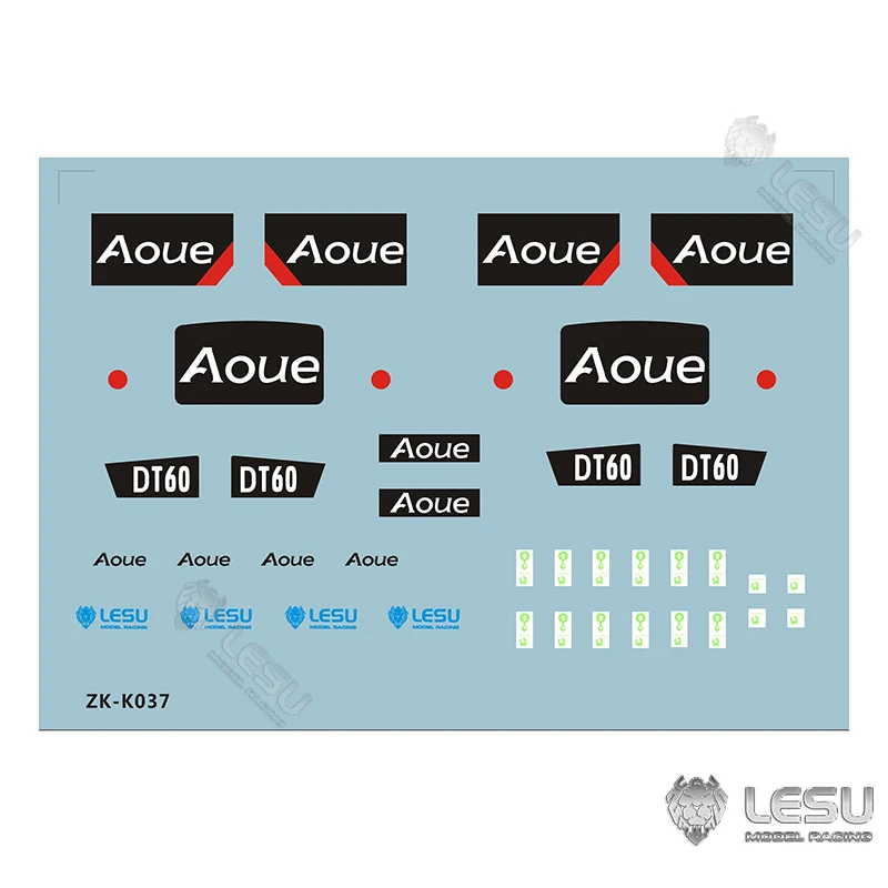 

Decal Sticker for 1/14 LESU Aoue-Dt60 Crawler Hydraulic RC Bulldozer Model Remote Control Toys Model Truck Th19250-Smt3