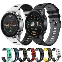 Ремешок силиконовый для Xiaomi MI Watch, цветной быстросъемный спортивный браслет для часов Amazfit Stratos 3 2, 22 мм