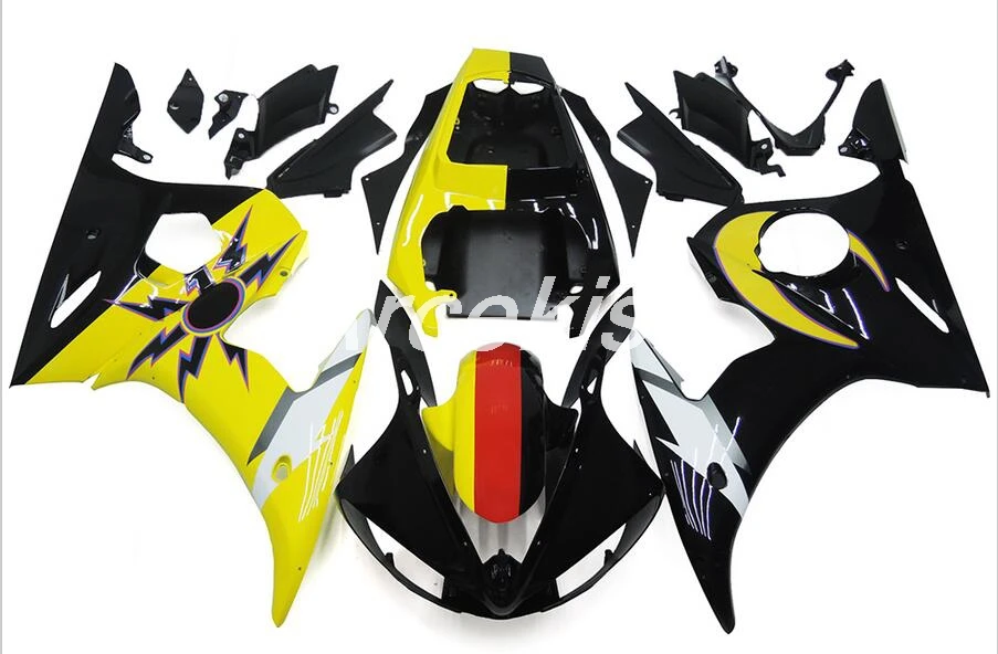 4 подарки Новые ABS Обтекатели наборы подходят для Yamaha YZF R6 2003 2004 2005 обтекатель Набор R6 03 04 05 крутой стиль на заказ