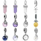 Женский браслет из серебра 925 пробы, с жемчугом и бабочкой