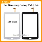 Сенсорный экран KUERT для Samsung Galaxy Tab 3 7,0 SM-T210 T210, панель дигитайзера, стеклянный сенсор, черный, белый, сенсорный