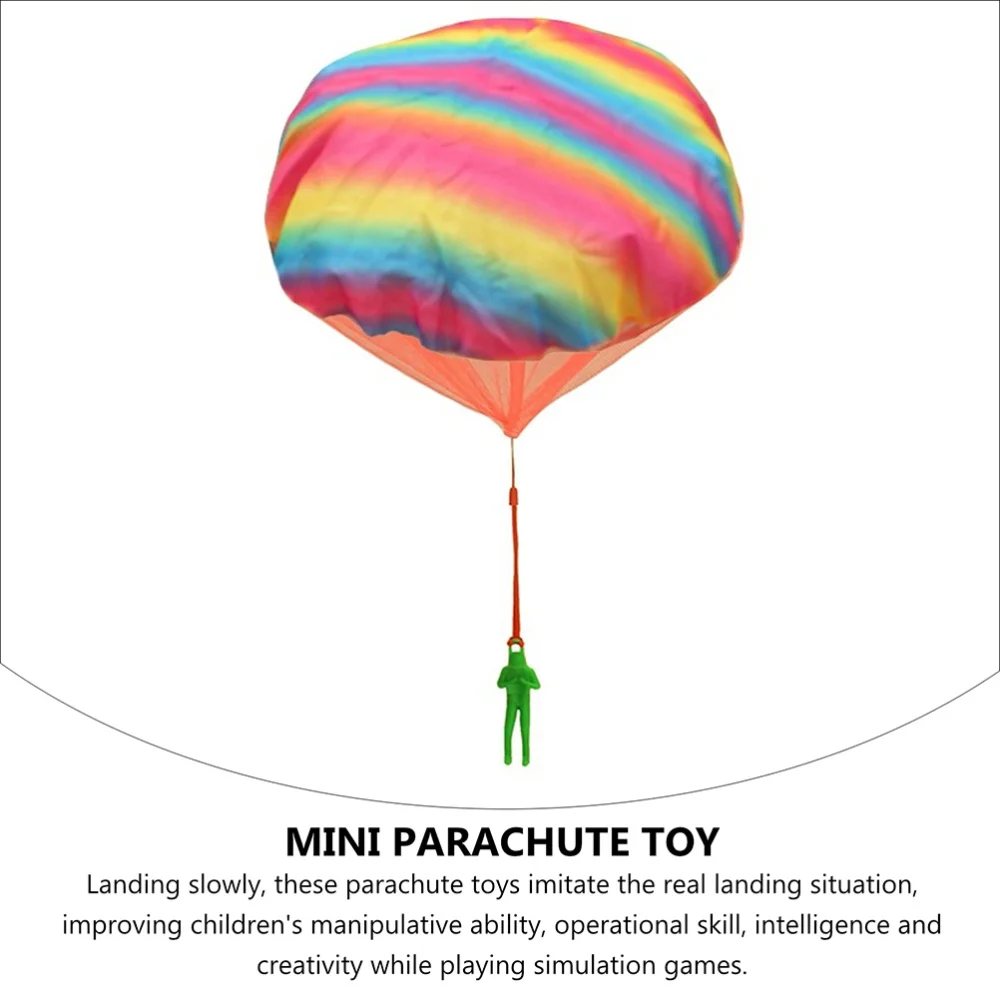 

2Pcs Hand Throw Mini Soldier Parachute Toys Outdoor Flying Toys for Kids