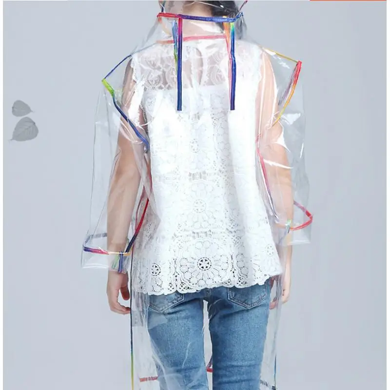 Разноцветный дождевик из ЭВА для детей прозрачный водонепроницаемый девочек и