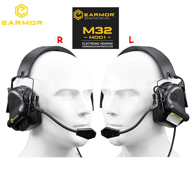 

Earmor Airsoftsports Tactical M32 Headset Anti Noise Headphones Military Aviation Communication Softair Ear Muffs