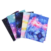 5pcs galaxy sky cotton fabric set diy handmade pure cotton square fabric set small wallet doll clothing home sewing accessories