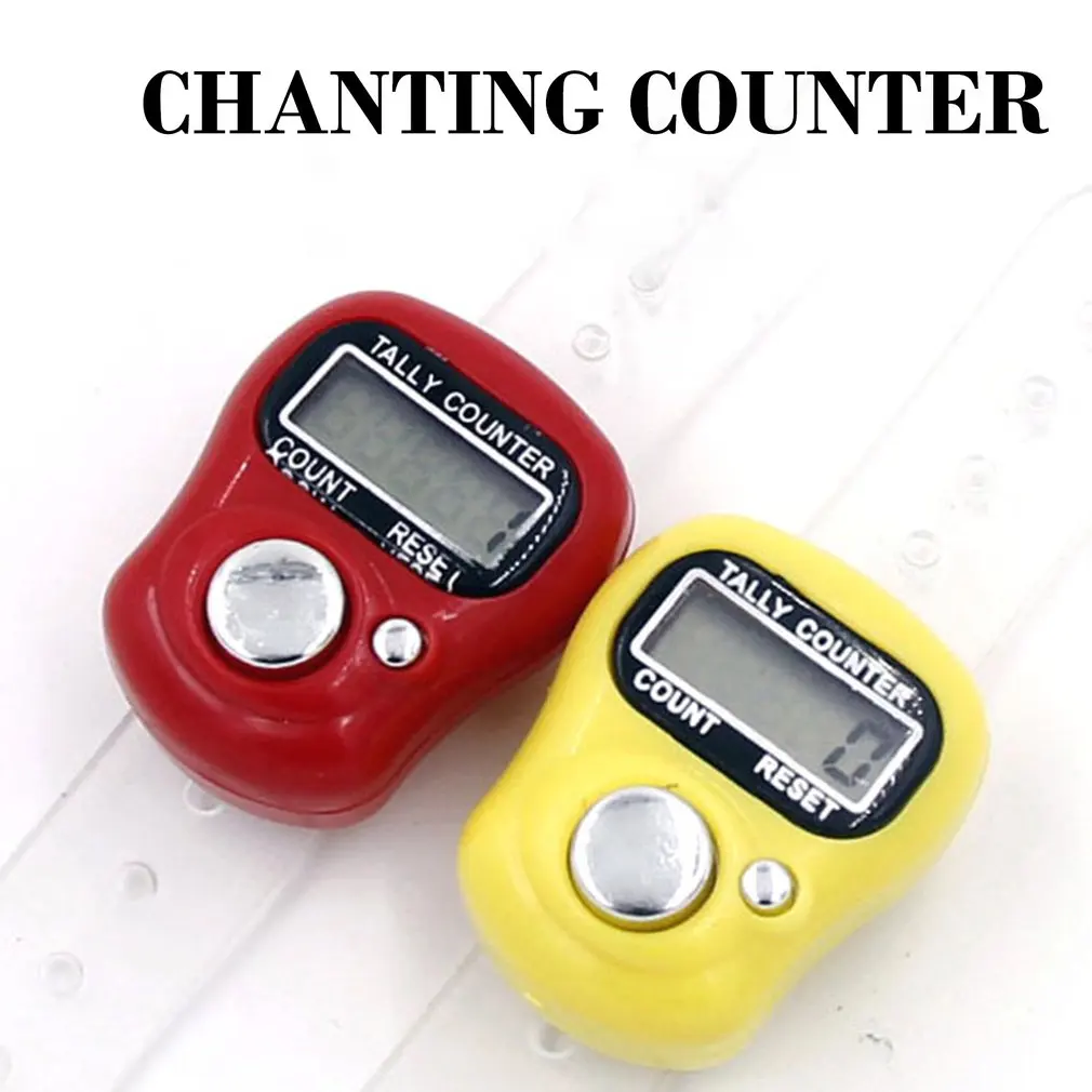 Mini 5-Digit LCD Electronic Digital Golf Finger Hand Held Ring Tally Counter | Инструменты