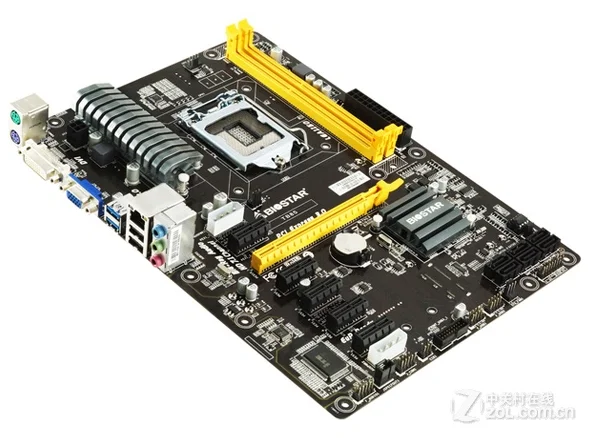 Материнская плата для ПК Mining BTC PRO используемая Biostar TB85 6GPU 6PCI-E Professional B85 LGA 1150 DDR3 16 Гб