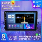 MEKEDE Новый Android 11 автомобильный радиоплеер 6G + 128G для Toyota Auris 2006-2011 GPS-навигация стерео блок встроенный Carplay Авто WIFI