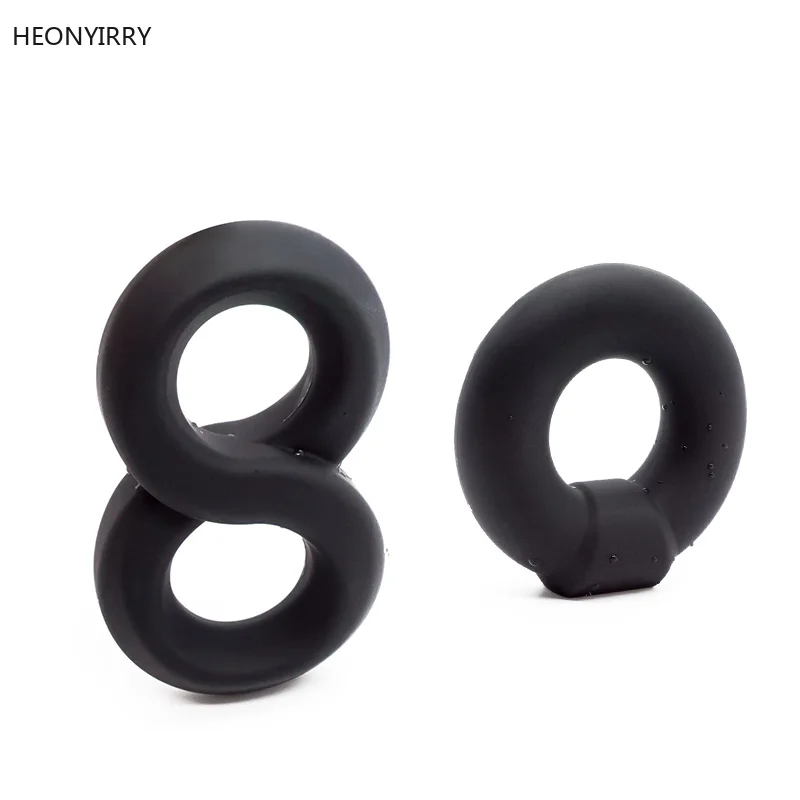 Silicone Cock Ring For Penis Enlargement Condoms Men Extender Intimate Goods Reusable Condom | Красота и здоровье