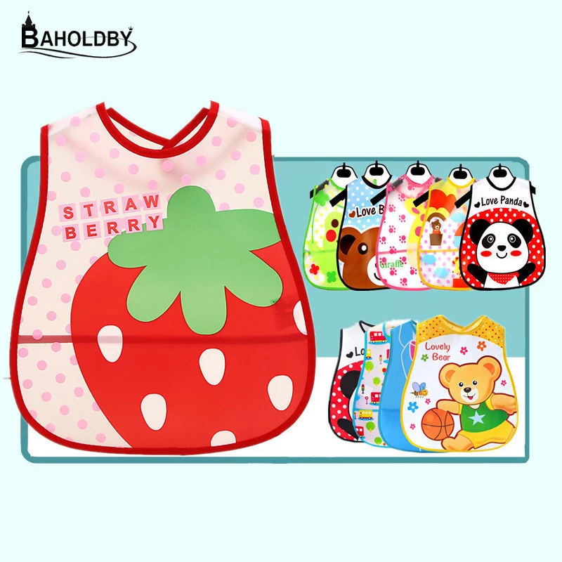 

Cartoon Baby Bibs EVA Waterproof Lunch Feeding Bibs Adjustable Cartoon Baby Boys Girls Bibs Children Baby Apron Babador Bandanas