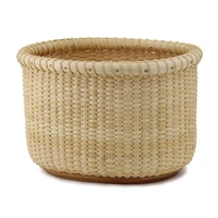 hand woven storage basket wooden flower basket snack storage basket household sundries clothes food organizer decoration