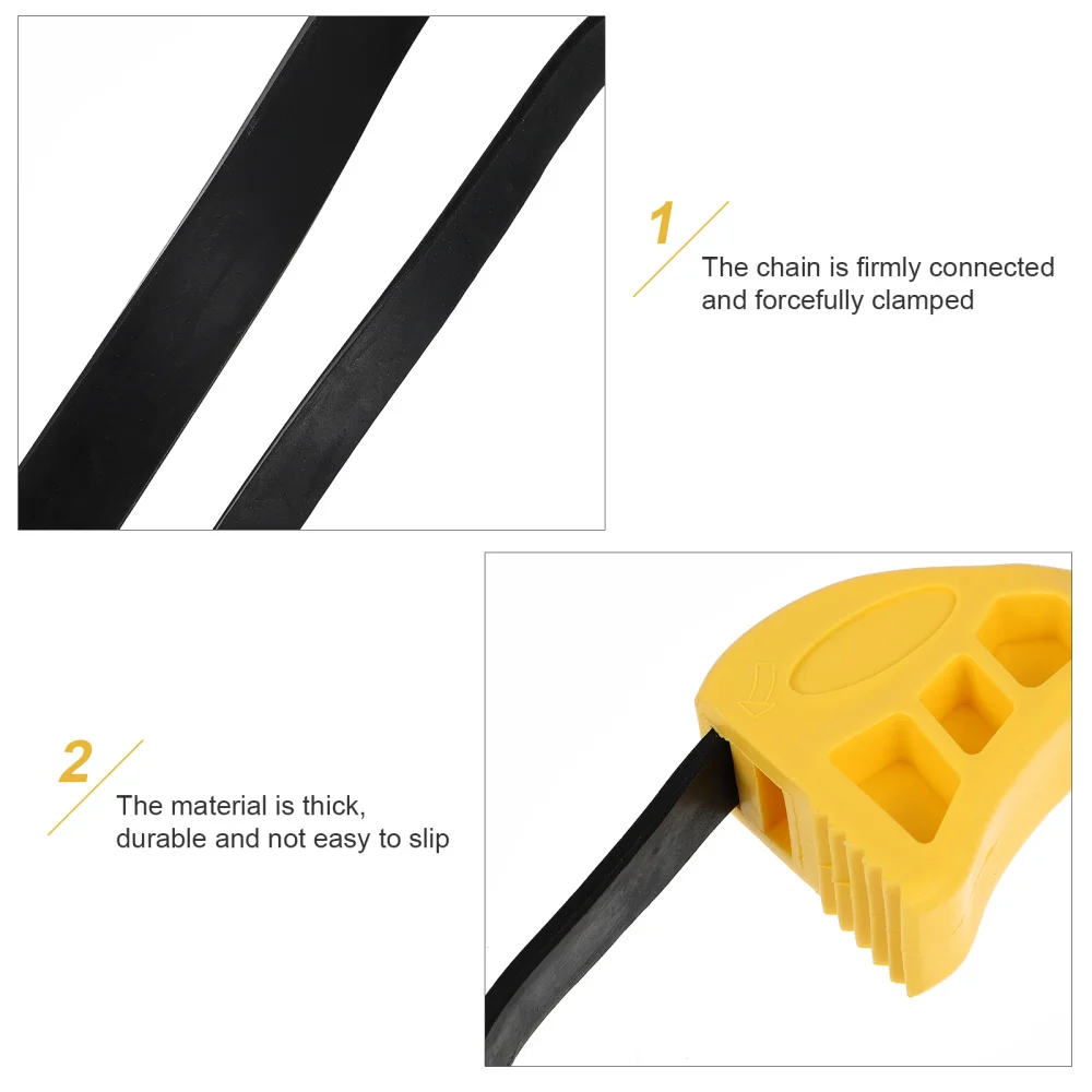 

1 Set 2Pcs Car Repair Oil Filter Wrenches Multipurpose Strap Wrenches (Yellow)