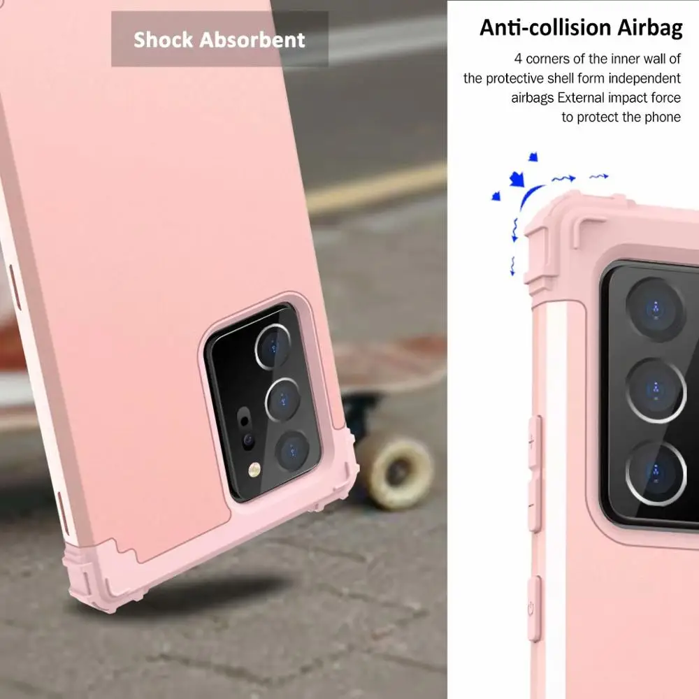 360 Full Hybrid Armor Phone Case For Samsung Galaxy S22 Ultra S23 Note 20 S20 FE Coque S21 Plus S10 12 A33 A53 Shockproof Cover