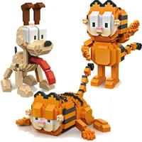 loz diamond blocks anime auction figure cartoon cat micro bricks building toys for children educational creator gifts 9758