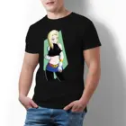 Футболка Bandai Dragon Ball мужская оверсайз, хлопковая тенниска с принтом японской манга, супер Android 18, лето