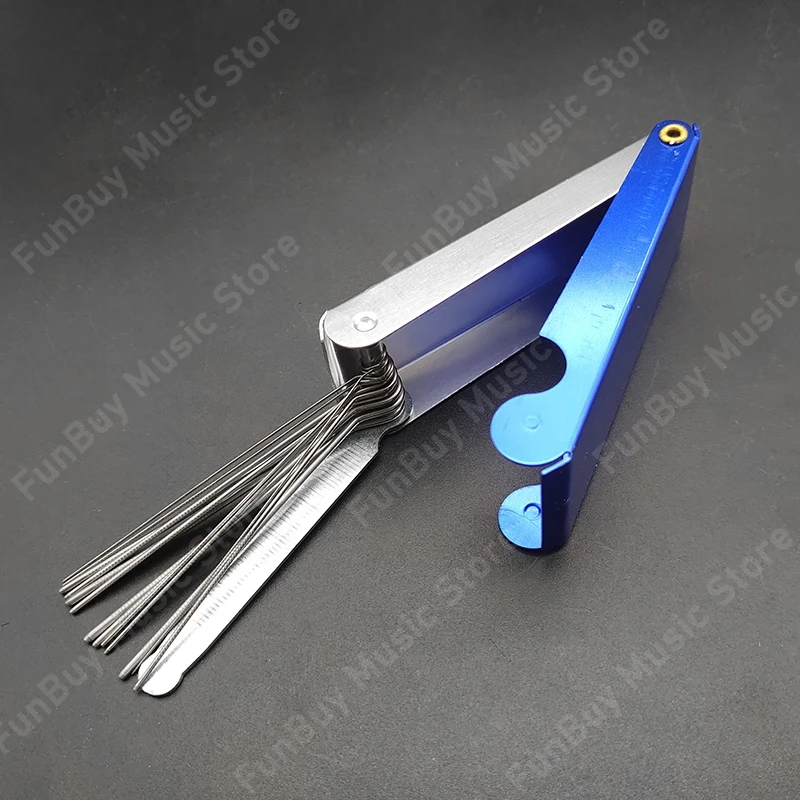 metall 13 größen lange welle dateien elektrische gitarre bass ukulele sattel mutter polnischen werkzeuge mit pinsel gitarre luthier werkzeug