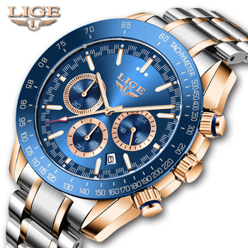 2021 LIGE Top Brand Luxury Fashion  Watch Men 30ATM Waterproof Date Clock Sport Watches Mens Quartz Wristwatch Relogio Masculino-36741