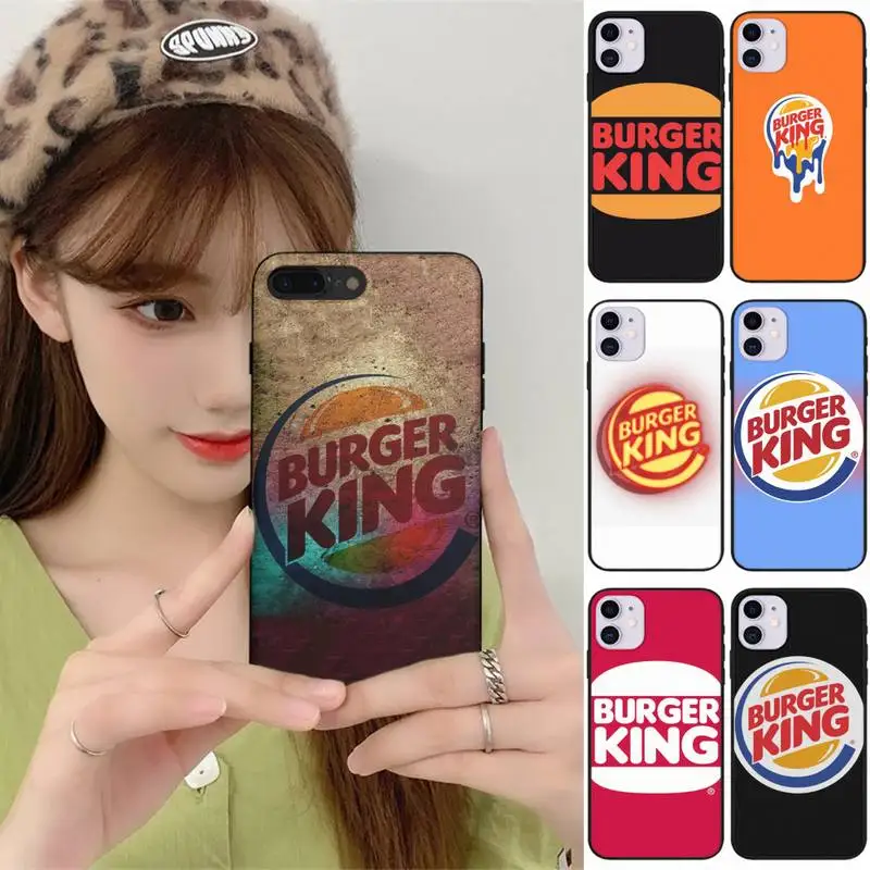 

Burger King Phone Case Fundas Shell Cover For Iphone 6 6s 7 8 Plus Xr X Xs 11 12 13 Mini Pro Max