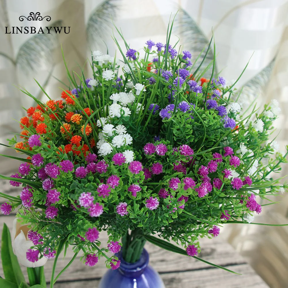 1 букет искусственных небольших цветов искусственные цветы для рукоделия