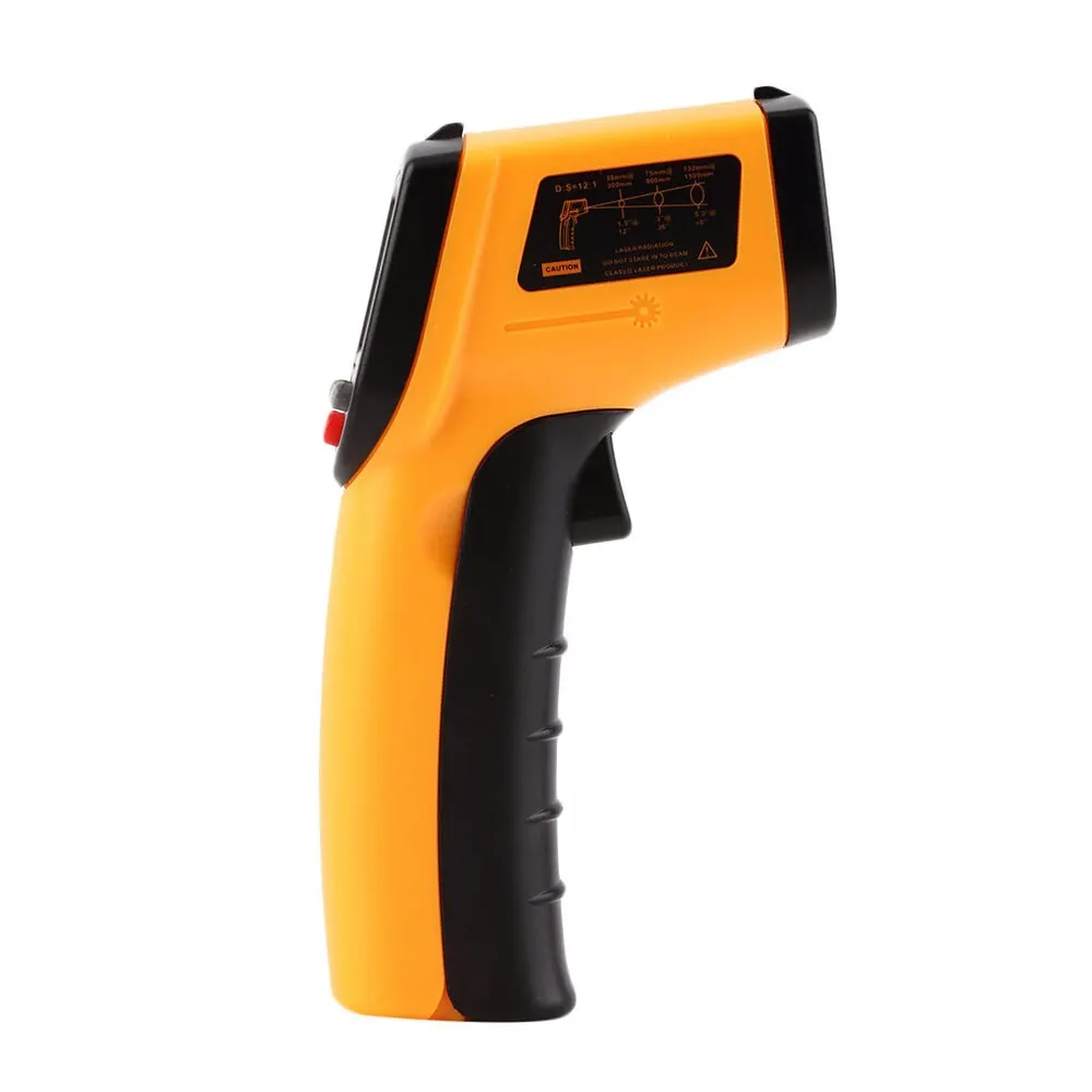GM320 Handheld Digital LCD Temperature Sensor Laser IR Infrared Thermometer Point -50~380 Degree For Industial House Use |