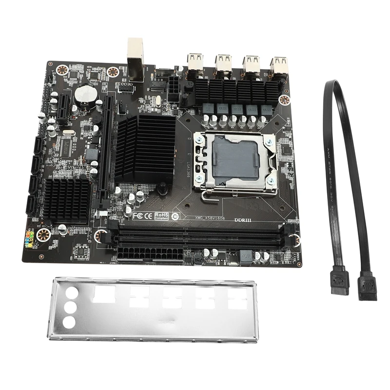 

X58 LGA1356 Motherboard DDR3 1333 1600MHz SATA2.0 ATX Mainboard Support 32GB Ram Dual Channel for Xeon 1356