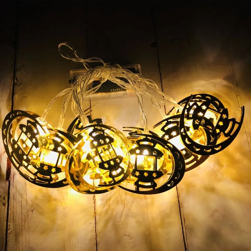 

Moon LED String Lights Ramadan Leds Light for Holiday Indoor Bedroom Decoration Battery Power Outdoor Ornament Fairy Lamp Luces