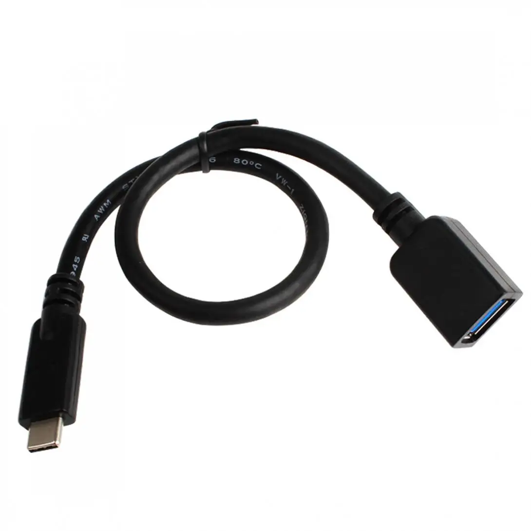 DiGiYes USB 3 1 type-C к 0 Тип Женский кабель для передачи данных 30 см синхронизации и