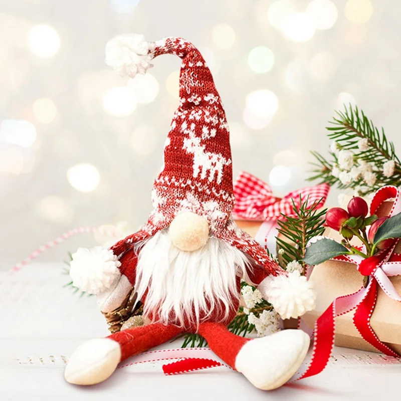 

1Pcs Lovely Doll Santa Claus Snowman Christmas Tree Pendants Hanging Ornaments New Year Xmas Decor Home Party Decoration Gift