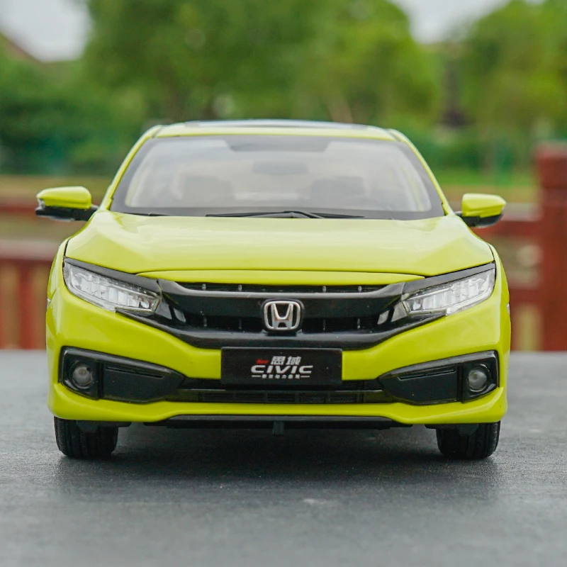 1/18 Новинка 2019 Honda Civic (желтый/зеленый) Lancer Evolution литая модель автомобиля|Наземный