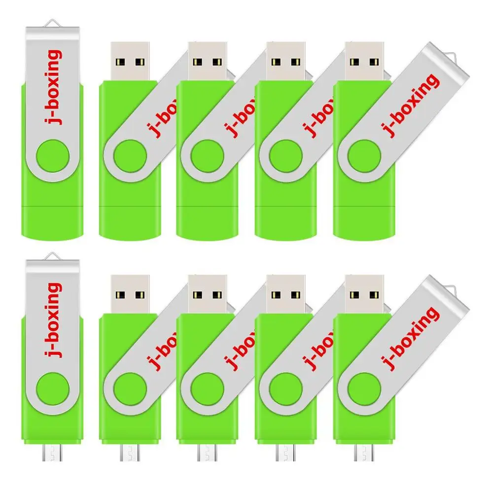 USB флеш накопитель J boxing OTG 16 ГБ 32 флешка 64 8 поворотный Micro 2 0 карта памяти для