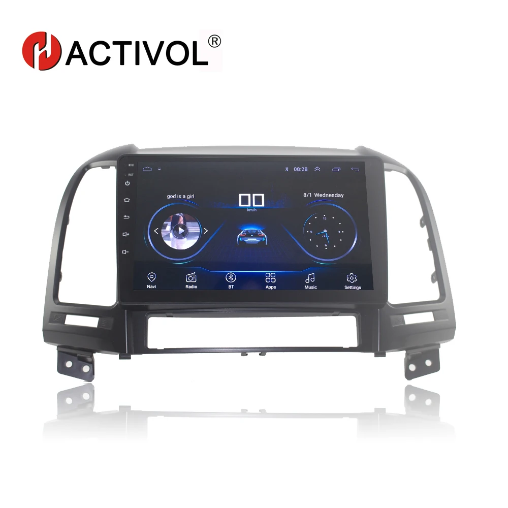 HACTIVOL 9 &quot1024*600 Quadcore android 8 1 автомобильное радио для Hyundai Santa Fe 2006 2007 2008 2009 2010 2011 2012