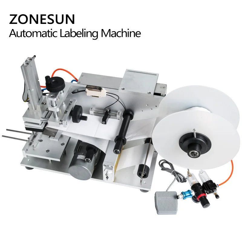 ZONESUN LT-60 полуавтоматическая пневматическая плоская машина для маркировки