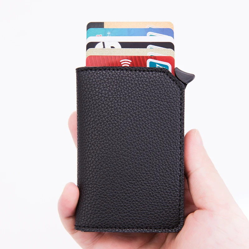Карбоновый держатель для карт Rfid мужские бумажники кошелек мужской черный