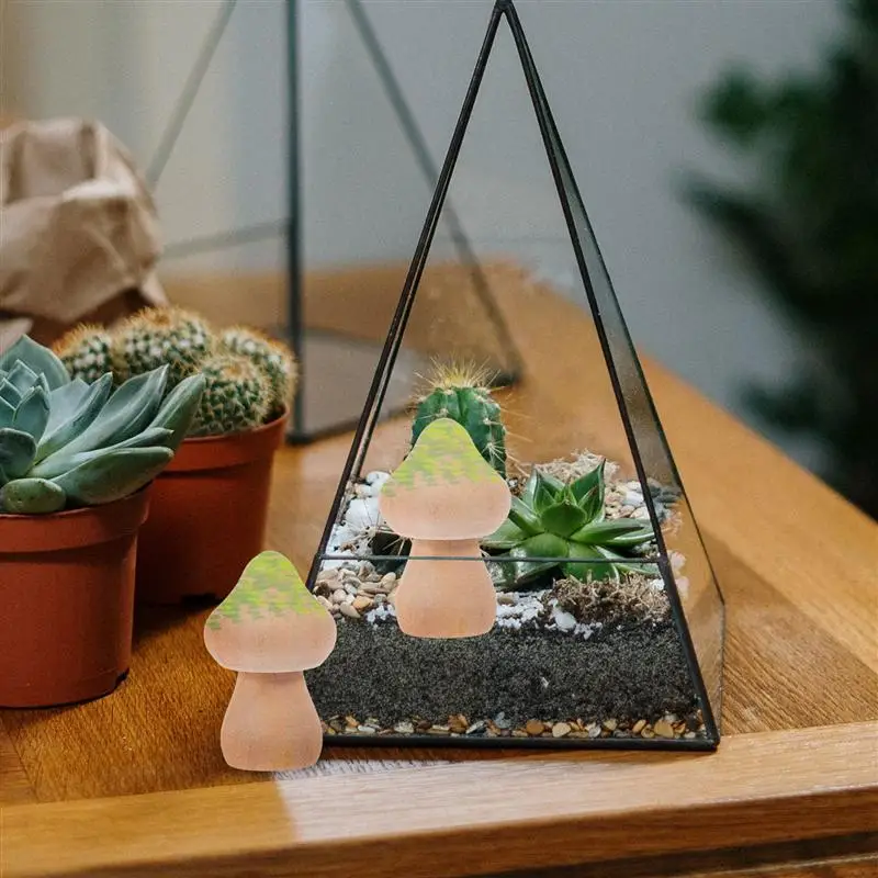 30/50/60 штук незаконченных деревянных грибных колышков для рисования ручками и украшений игрушек для детей.