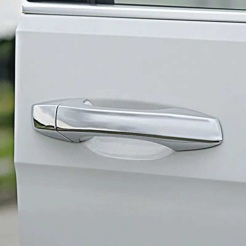 Funduoo For Skoda Octavia A7 VW Golf 7 2014-2019 Black Chrome Car Side Door Handle Cover Trim Sticker Styling Accessories images - 6