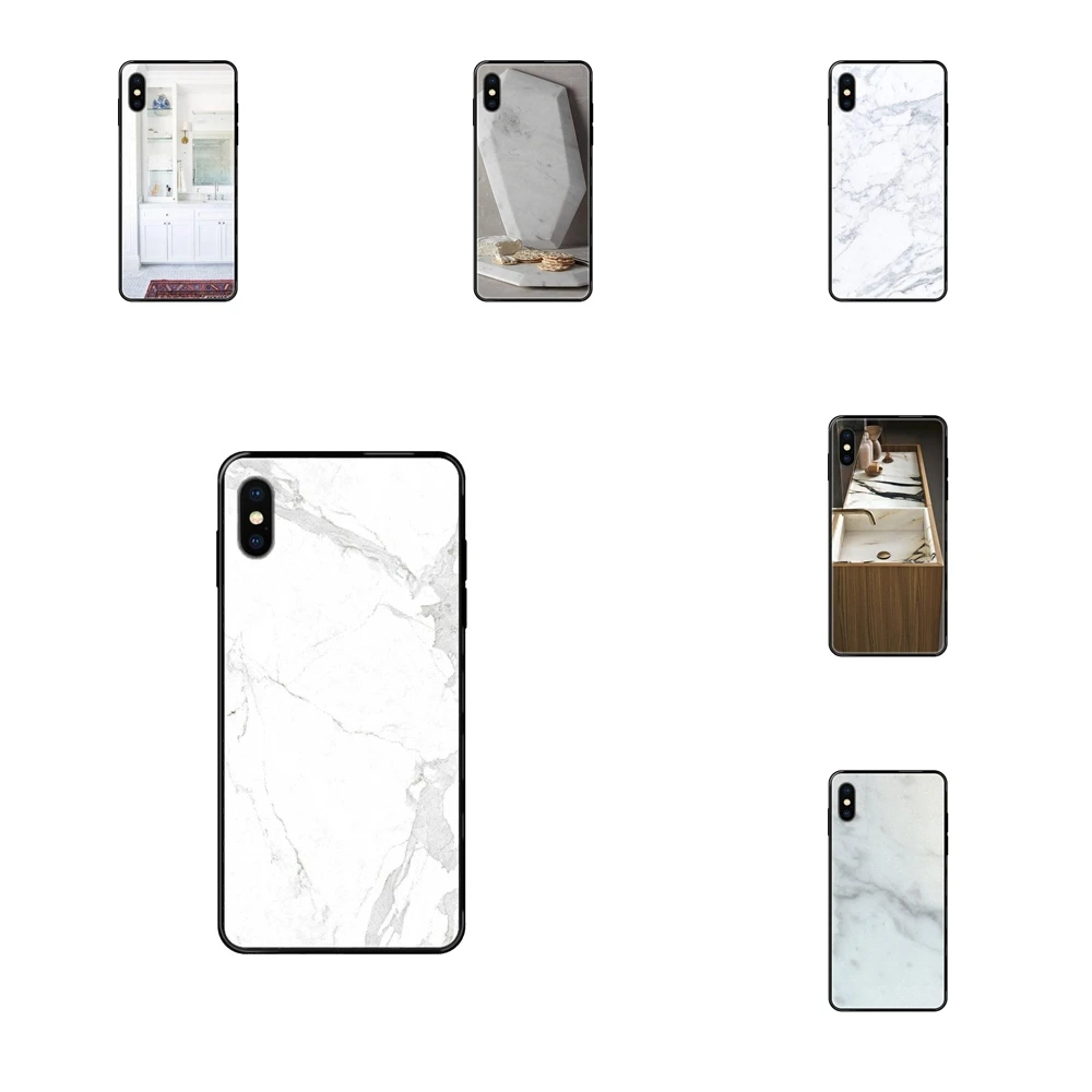 Потрясающие винтажные чехлы с белым мрамором для Xiaomi Mi Note A1 A2 A3 5 5s 6 8 9 10 SE Lite Pro