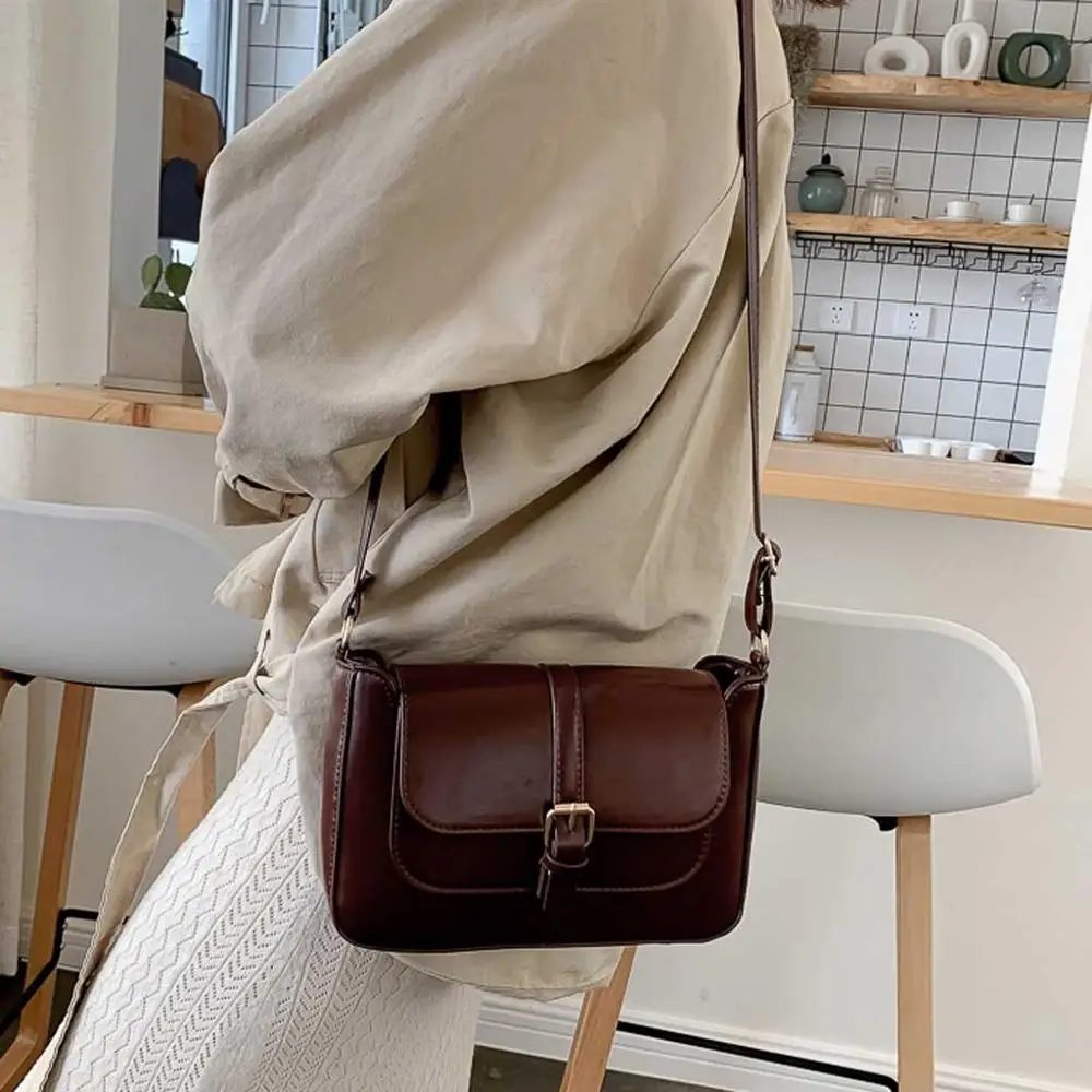 Женская зимняя новая модная сумка простая сумка-мессенджер в стиле ретро женские