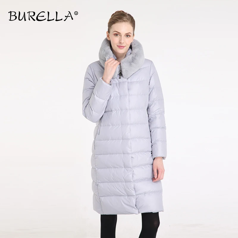 Женская куртка с длинным рукавом BURELLA однотонная хлопковая натуральным