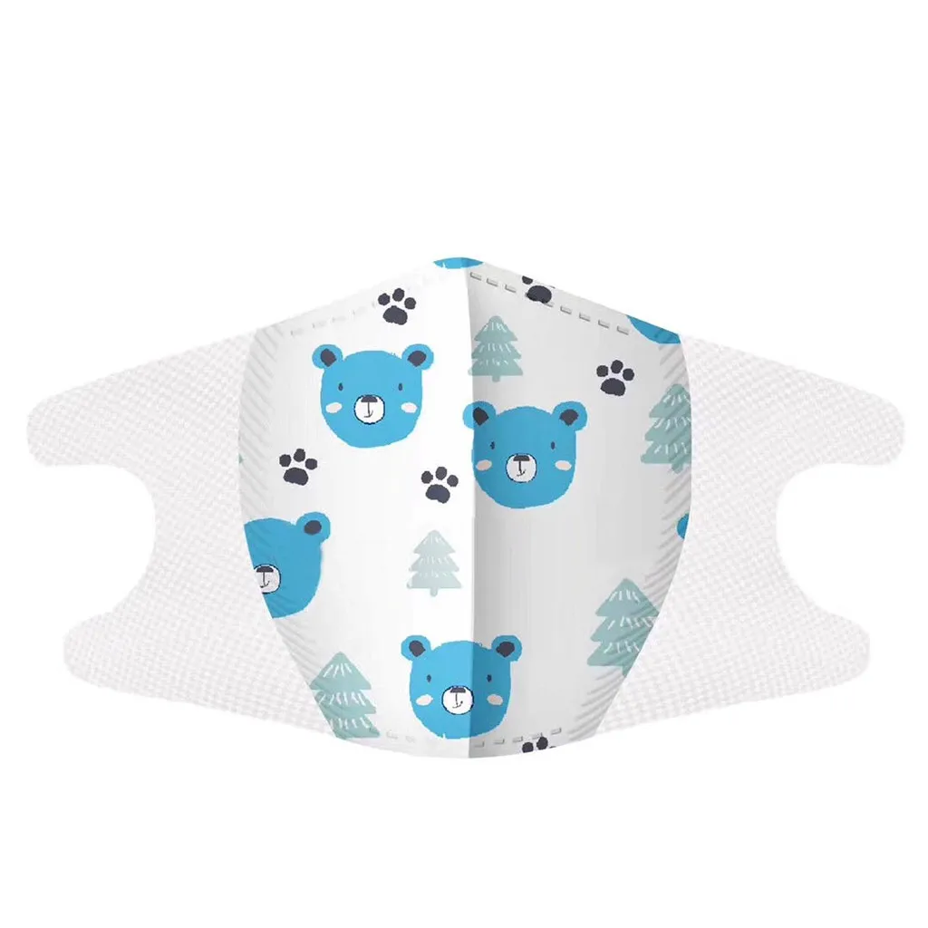 10 шт. Вечерние Маски для лица с мультяшным принтом детские маскарадные маски