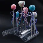 20 отверстие прозрачный дуги в форме леденца на палочке Дисплей стенд конфеты подарок корабля для самостоятельного приготовления шоколадного пирога инструмент Кухня Acceserries