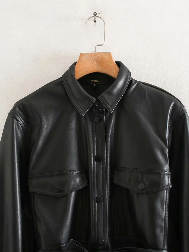 Модное женское платье 2020 стильные мини-платья из искусственной кожи с