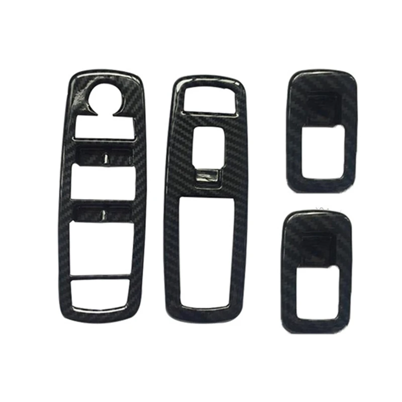 Carbon Fiber Black Window Lift Switch Panel Cover Trims Bezels For Dodge Charger 2011-2019 | Автомобили и мотоциклы