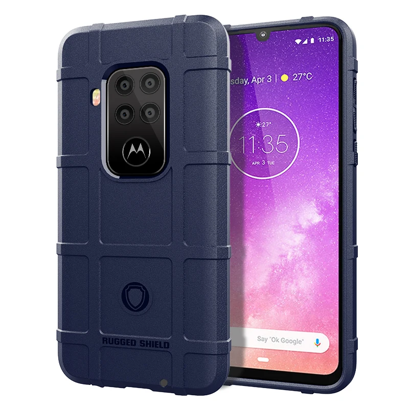 Бронированные противоударные чехлы для Motorola One Zoom Чехол Мягкий противоударный