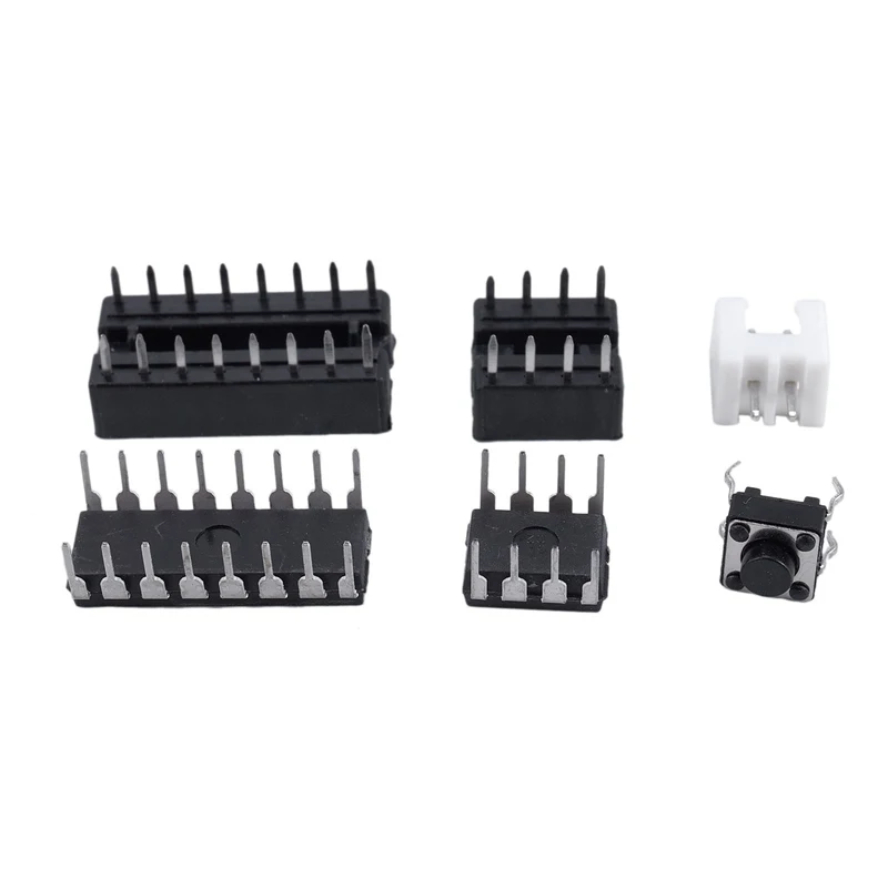 Электронные кости NE555 CD4017 DIY Kit 5 мм красные светодиоды 4 5V ICSK057A электронные Fun