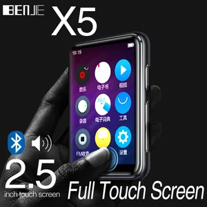 Mp3-плеер Benjie X5 с Bluetooth 5,0, Полноразмерным сенсорным экраном, 8 + 16 Гб