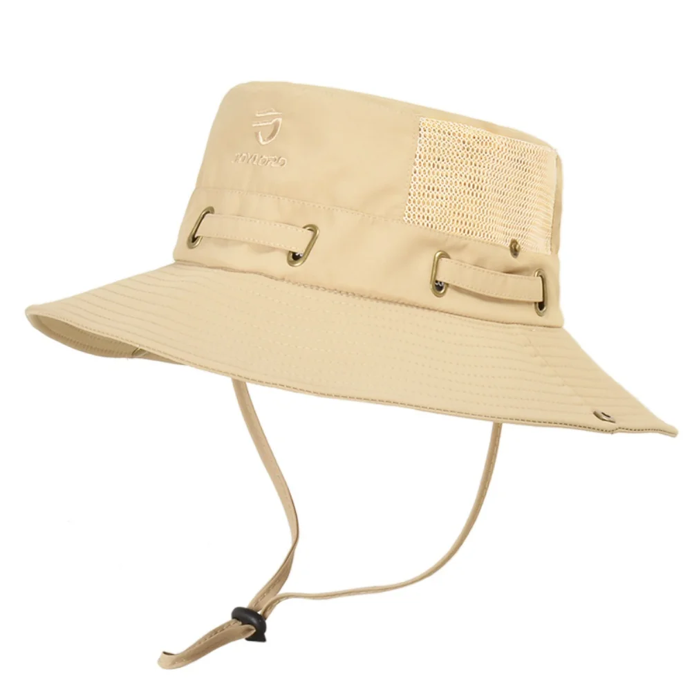 

Breathable Waterproof Wide Brim Boonie Hat Outdoor UPF 50+ Sun Protection Mesh Safari Sun Hat Travel Fishing Hat