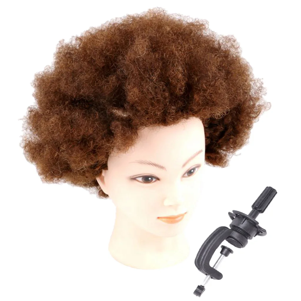 

Female Cosmetology Practice Training Hair Mannequin+Wigs Making Holder Clamp