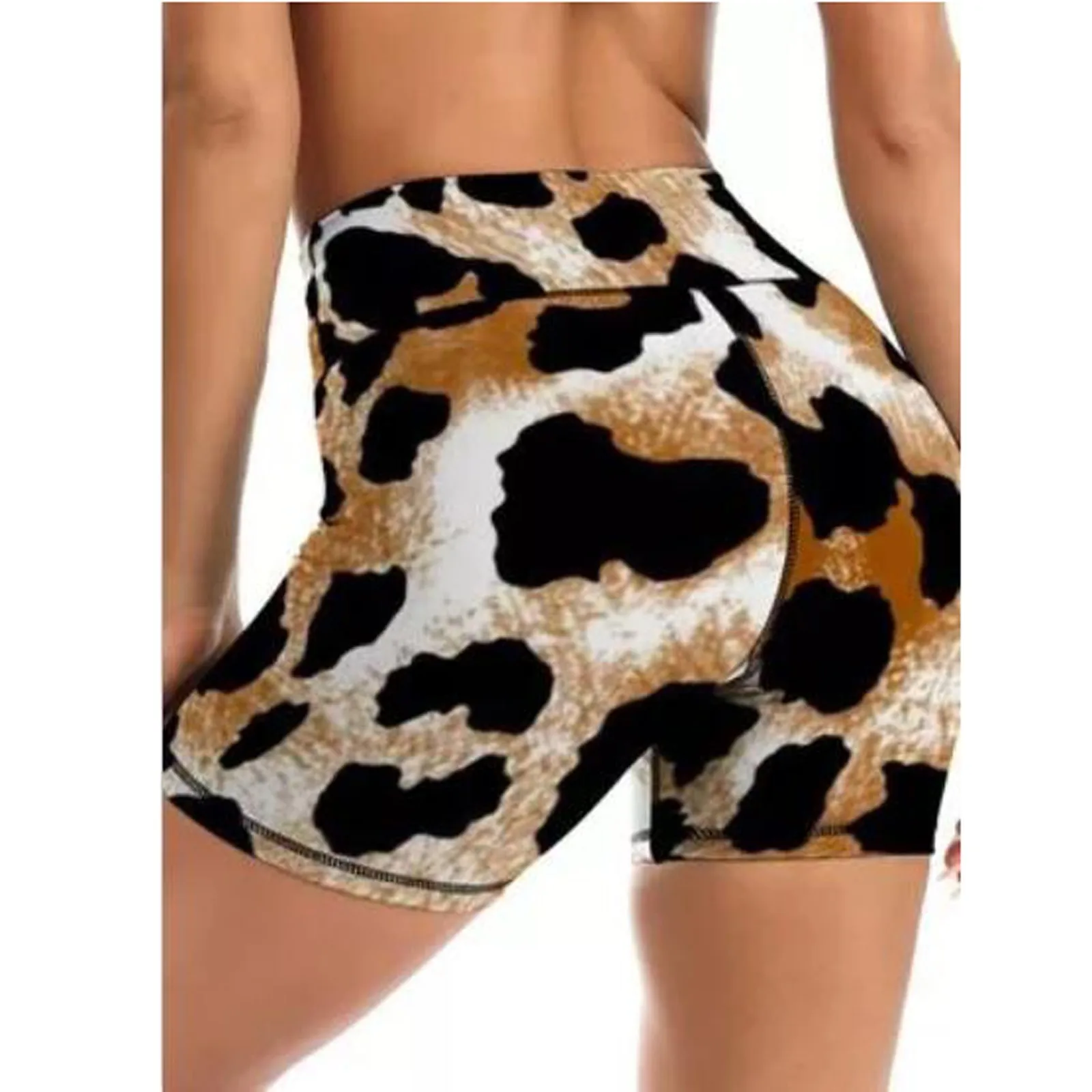 

Casual Shorts Yoga Pants Women's shorts pants Womens Leopard Camouflage Stripe Print Hip Lift Fitness