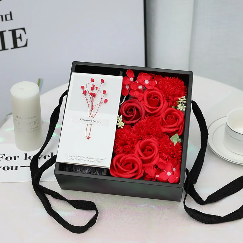 

Мыло роза Подарочная коробка искусственный цветок для пар на день рождения свадьбу День Святого Валентина Рождество Подарочная коробка помада Ювелирная Подарочная коробка