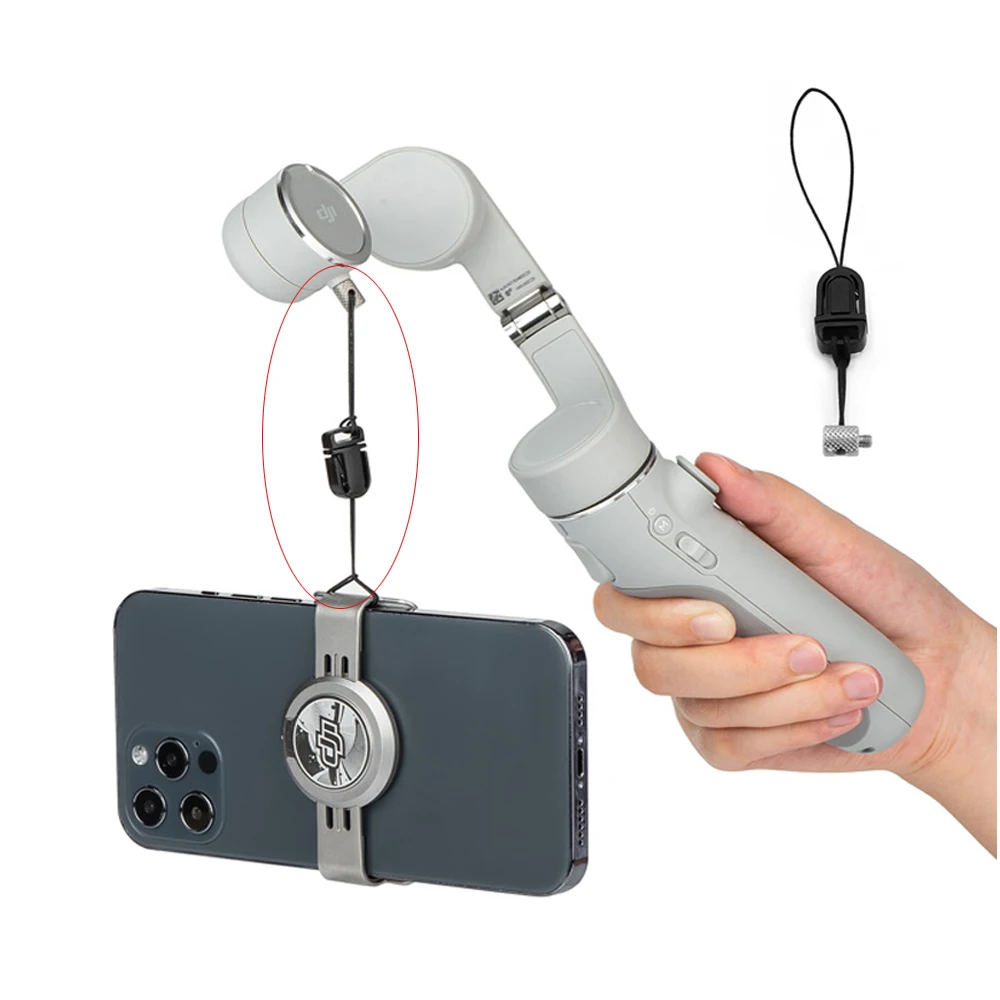 Магнитный держатель для телефона DJI OM 5 ремешок с защитой от потери Osmo Mobile 4 SE